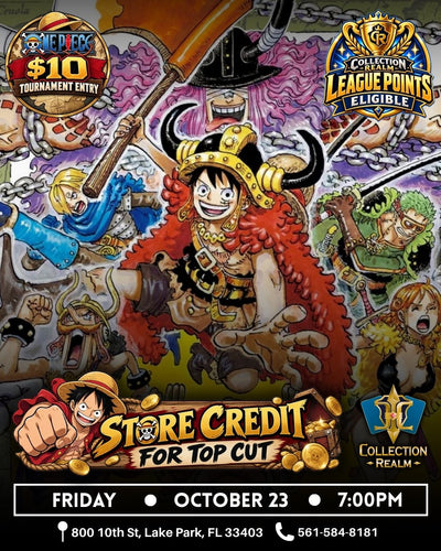 One Piece TCG League Points Eligible Event – October 23 2026 (Friday 5PM)