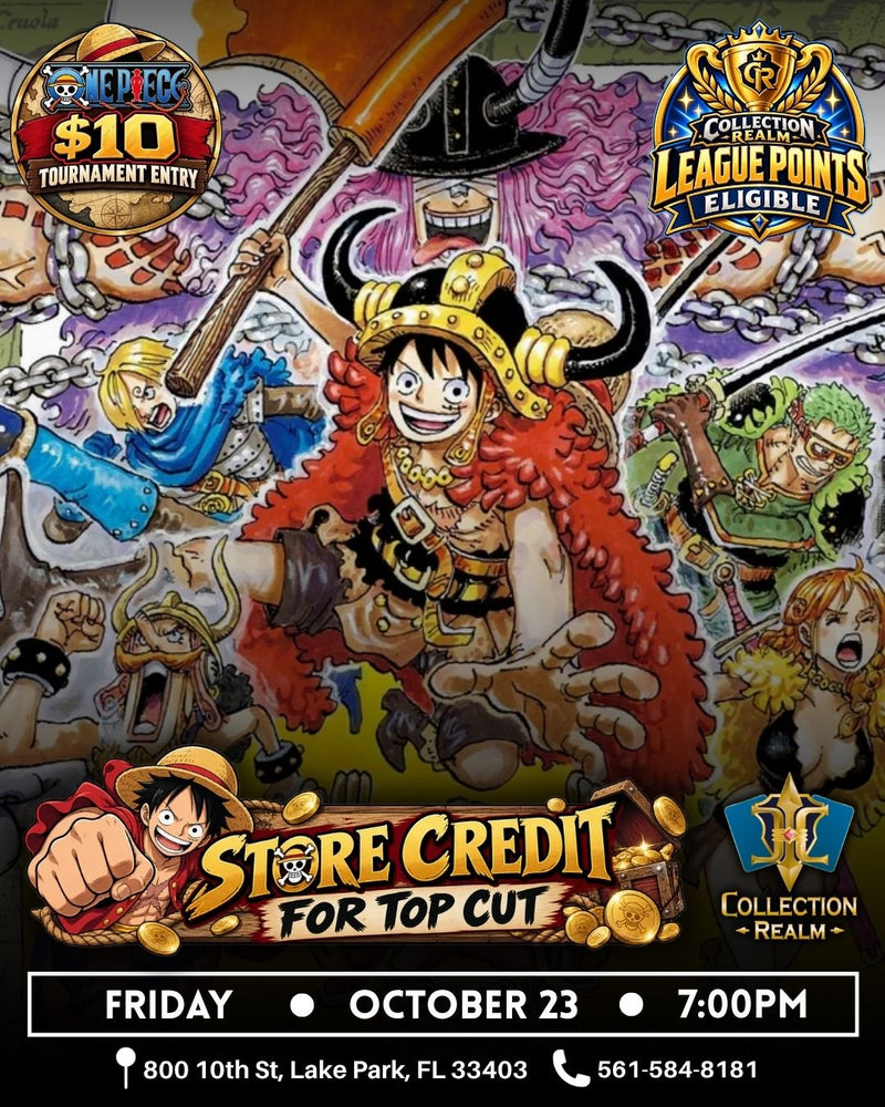 One Piece TCG League Points Eligible Event – October 23 2026 (Friday 5PM)