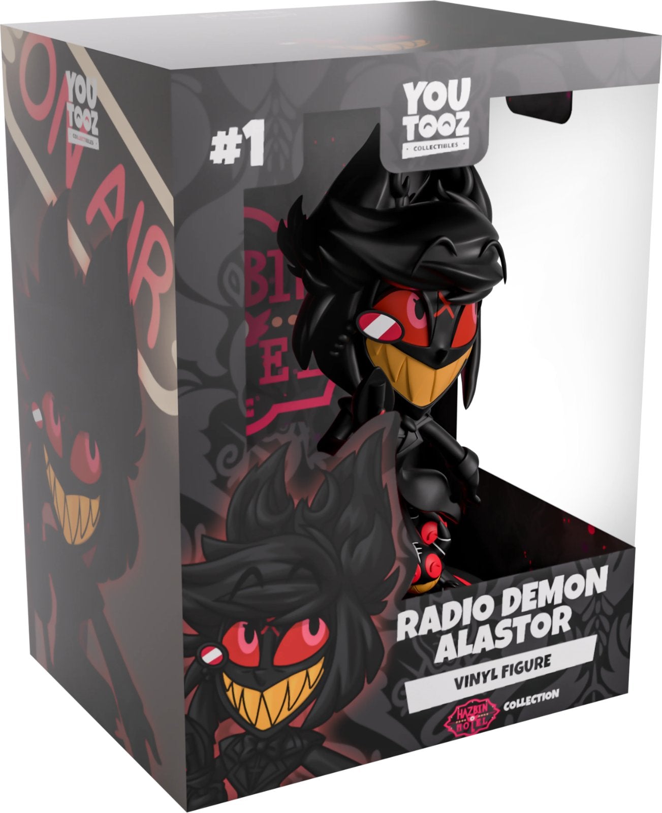 Radio Demon Alastor Youtooz Hazbin Hotel Collection - Approx. 5.3" Collectible Vinyl Figure #1 with Window Display Box (PRE-ORDER)