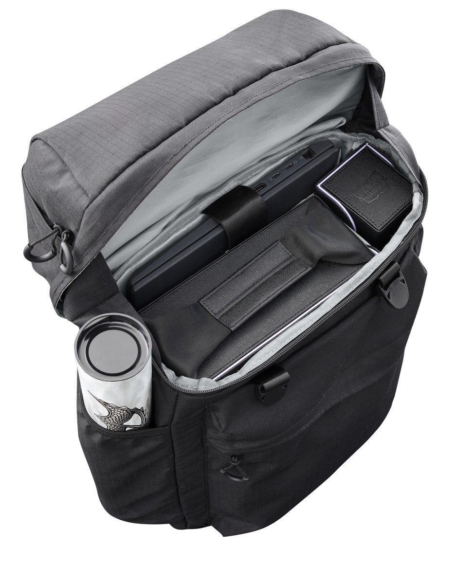 Dragon Shield Dragon Lock System Dragon Pack Backpack Black & Grey for TCG Players, Waterproof Gaming Bag with Laptop Sleeve, Deck Storage & Playmat Compartments (PREORDER - Release Date July 10, 2026)