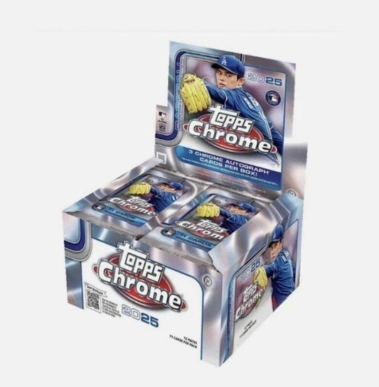 Topps Chrome Baseball 2025 Jumbo Box - Sports Cards