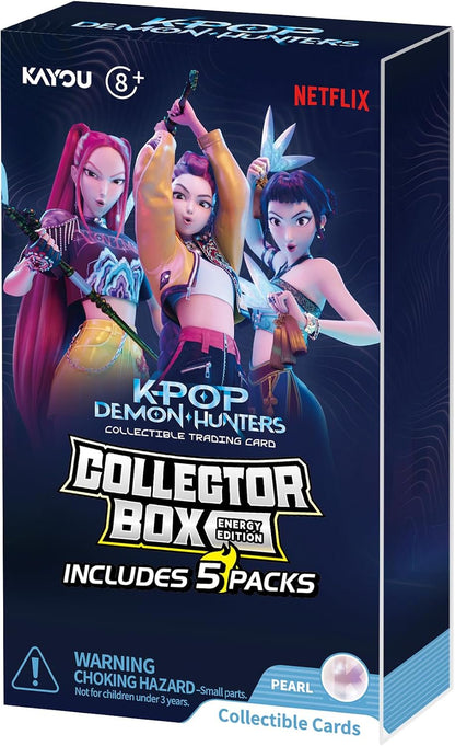 Kayou Kpop Demon Hunters Collectible Trading Cards, Energy Edition, Series 1, Collector Box, 5 Packs