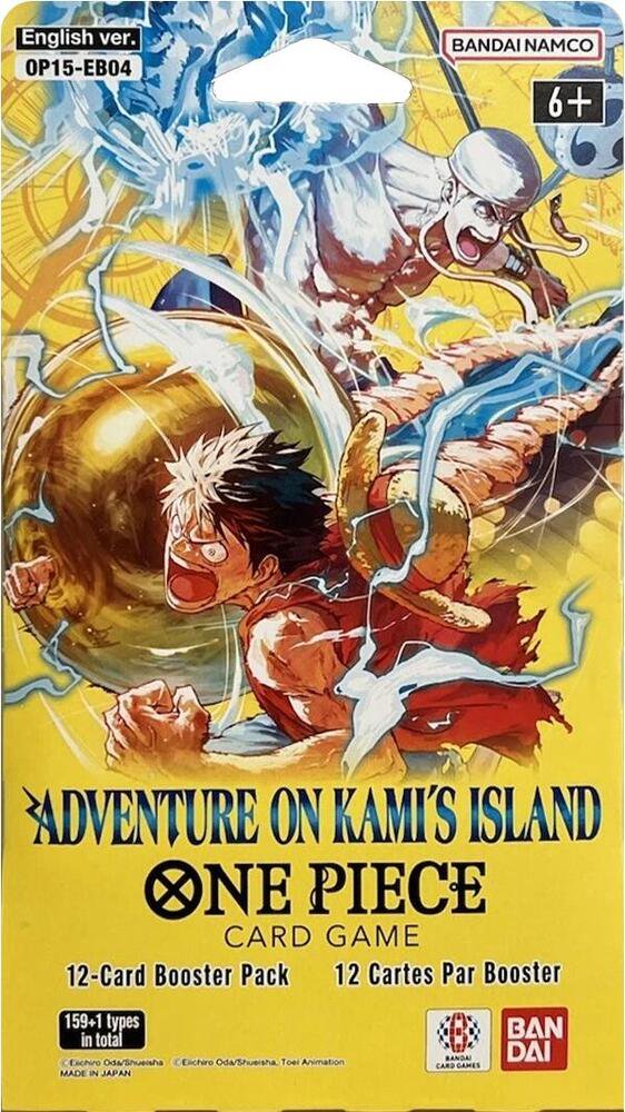 One Piece TCG OP15 EB04 Adventure On Kamis Island Sleeved Booster Pack Trading Cards