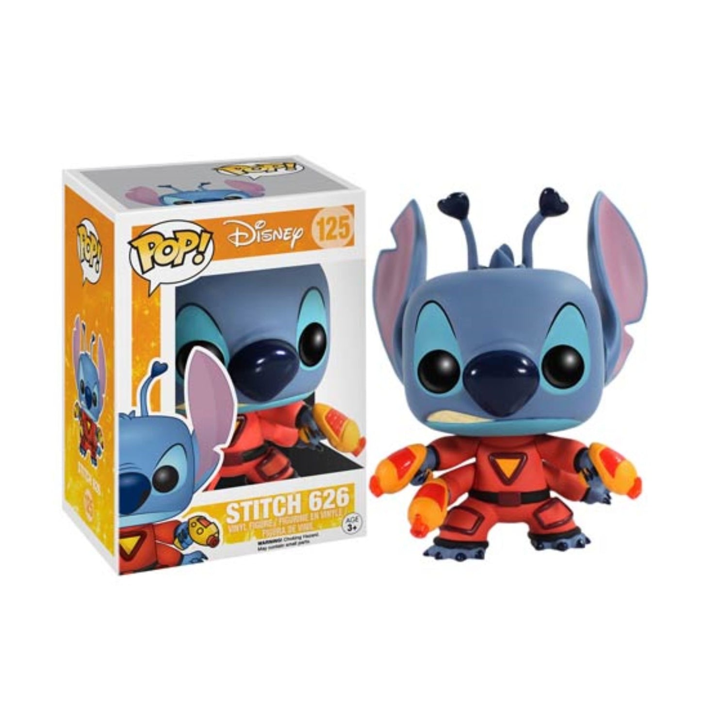 Stitch 626 Funko Pop! Disney - Collectible Vinyl Figure #125 with Display Box Protector Case