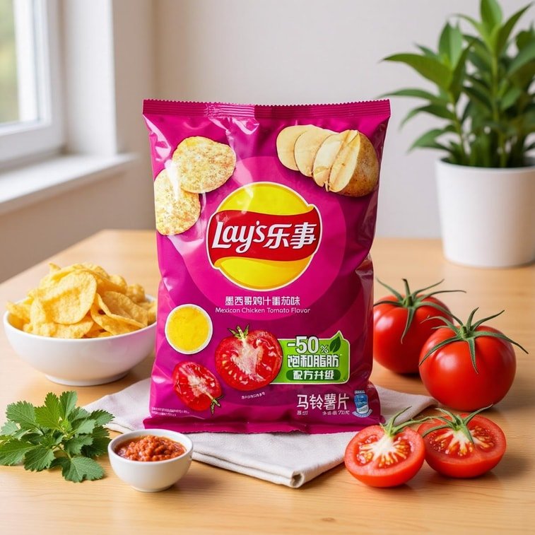Japanese Lay's Mexican Tomato Chicken Chips