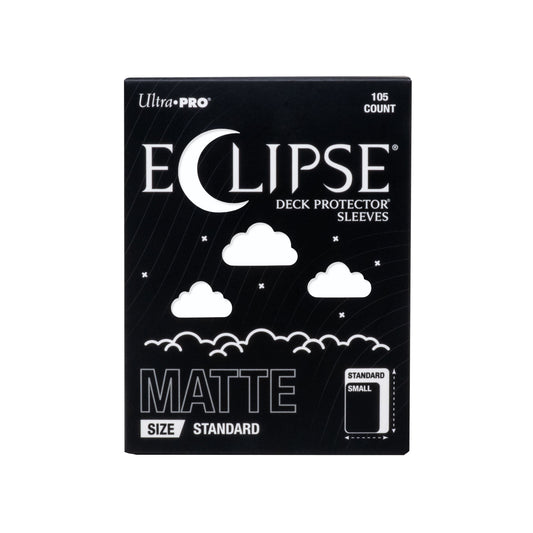 Ultra Pro Eclipse Standard Deck Protector Sleeves - Matte Arctic White 105CT - Durable, Split-Resistant, Smooth Shuffle, Perfect for Competitive Play & Collectors (PRE-ORDER AUGUST)