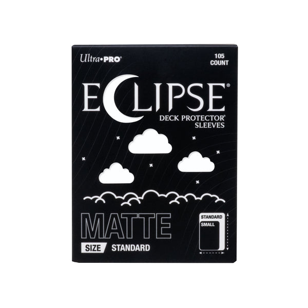Ultra Pro Eclipse Standard Deck Protector Sleeves - Matte Arctic White 105CT - Durable, Split-Resistant, Smooth Shuffle, Perfect for Competitive Play & Collectors (PRE-ORDER AUGUST)