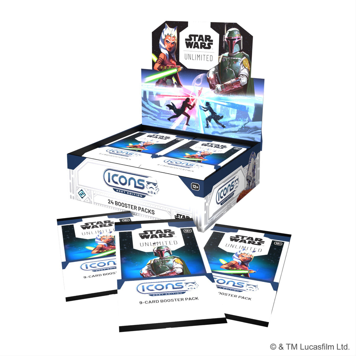 Star Wars: Unlimited Icons 2027 Edition Booster Display Box, 24 Packs, 9 Cards per Pack, Trading Card Game Booster Box for Players and Collectors (PREORDER - Release Date November  20, 2026)