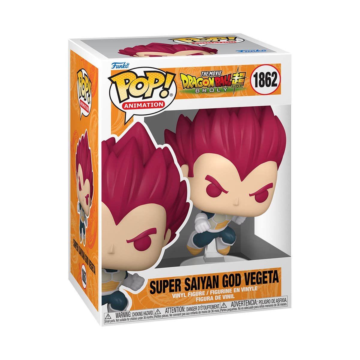 Dragon Ball Super: Broly Funko Pop! Animation - Pack of 5 ( Goku (Kid) #1860, Super Saiyan God Vegeta #1862, Gogeta #1863, Cheelai #1864, and Broly #1861) Collectible Vinyl Figures (PRE-SALE)