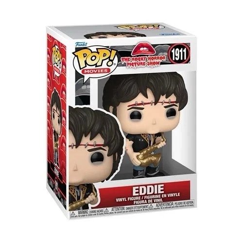 Eddie #1911 Funko Pop! Movies The Rocky Horror Picture Show wave 2 - Approx. 4 1/4" Collectible Vinyl Figure Bundled with Display Box Protector Case - Estimated Arrival: Sept. 2025 (PRE-SALE)