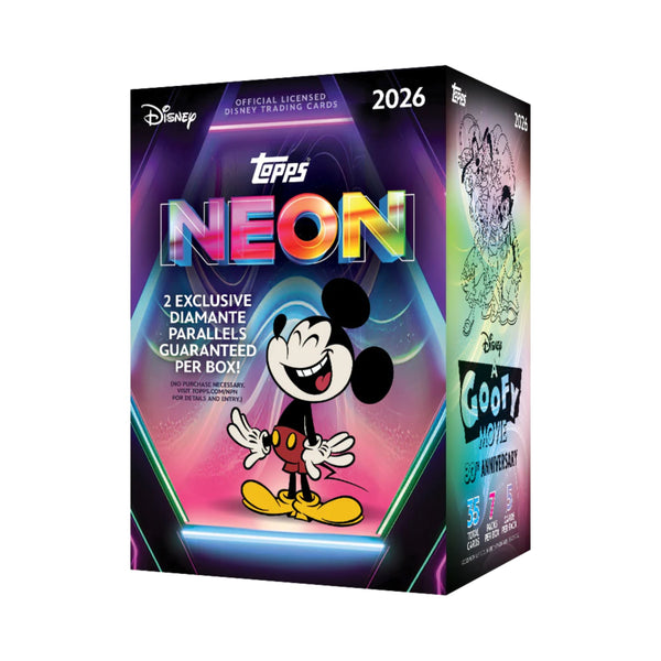 Topps Disney Neon Value Blaster Box 2026 Trading Cards TCG Collectibles Card Game Collector Booster Display Box