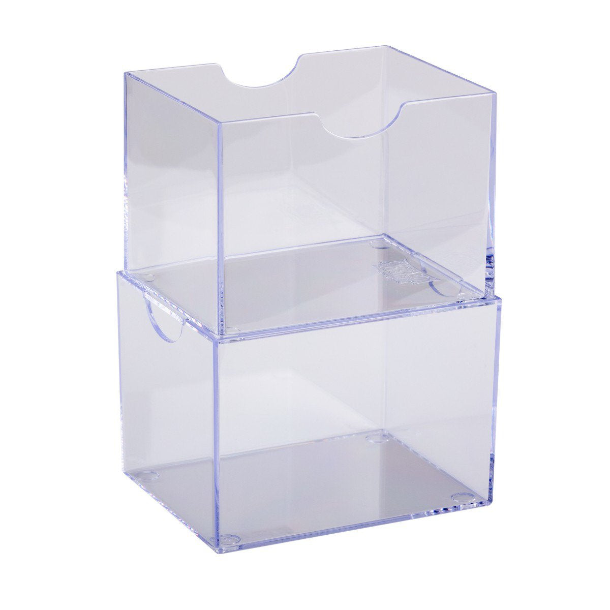 Dragon Shield Strongbox Clear Deck Box for 100+ Double-Sleeved Cards | Clear Acrylic TCG Card Storage Case | Stackable Protective Deck Box for MTG, Pokémon, Lorcana & More
