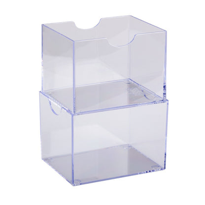 Dragon Shield Strongbox Clear Deck Box for 100+ Double-Sleeved Cards | Clear Acrylic TCG Card Storage Case | Stackable Protective Deck Box for MTG, Pokémon, Lorcana & More