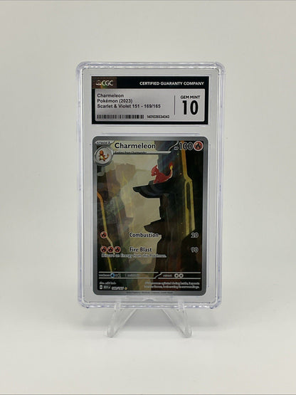 Pokemon TCG  Charmeleon 169/165 Scarlet & Violet 151 illustration Rare CGC 10