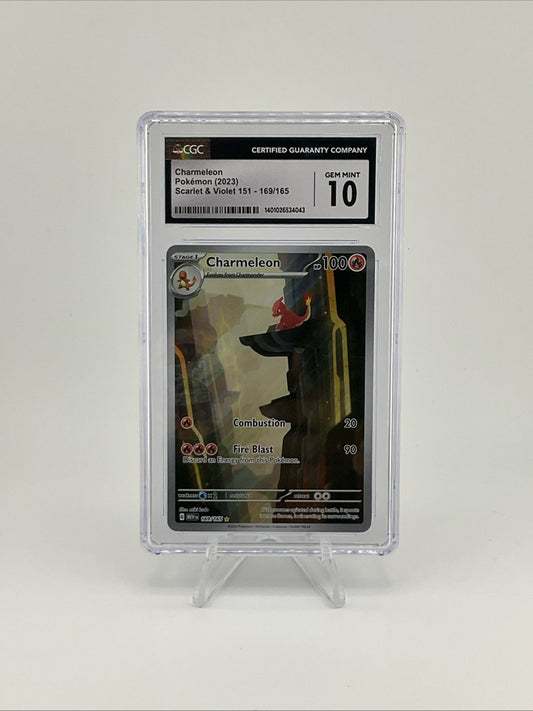 Pokemon TCG  Charmeleon 169/165 Scarlet & Violet 151 illustration Rare CGC 10
