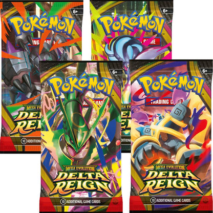 Pokemon TCG ME06 Mega Evolution Delta Reign Booster Pack Art Set of 4 Sealed (PREORDER - Release Date November 06, 2026)