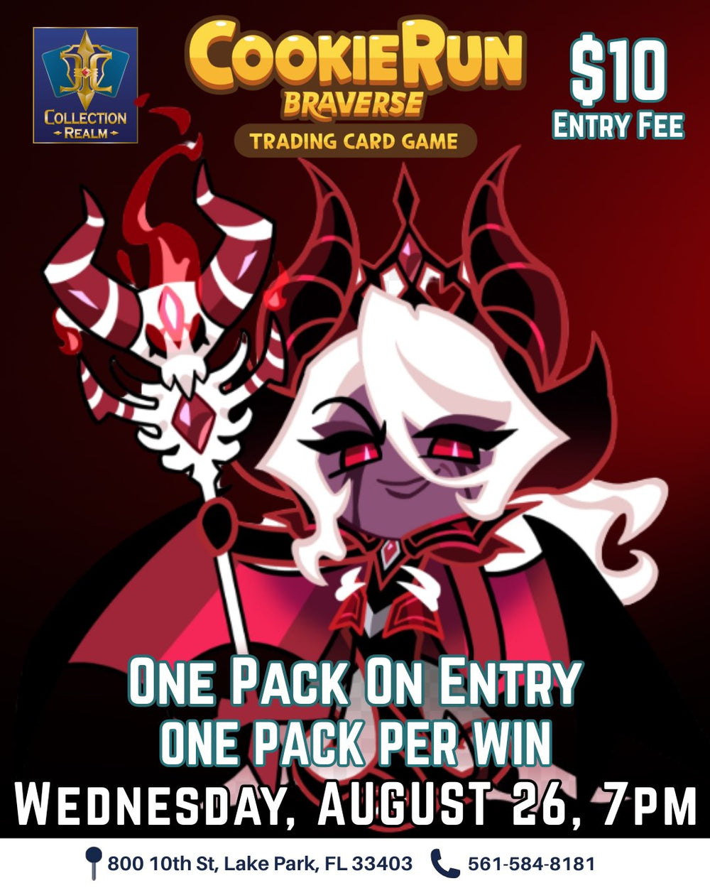 CookieRun Braverse TCG Tournament – August 26, 2026 (Wednesday 7:00 PM)