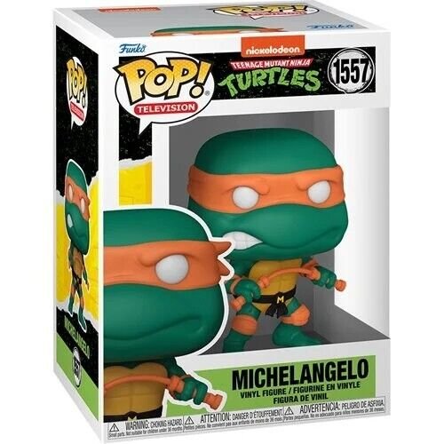 Michelangelo with Nunchucks Funko Pop! Television Nickelodeon Teenage Mutant Ninja Turtles - Approx. 3 1/2" Collectible Vinyl Figure #1557 with Display Box Protector Case (PRE-ORDER)