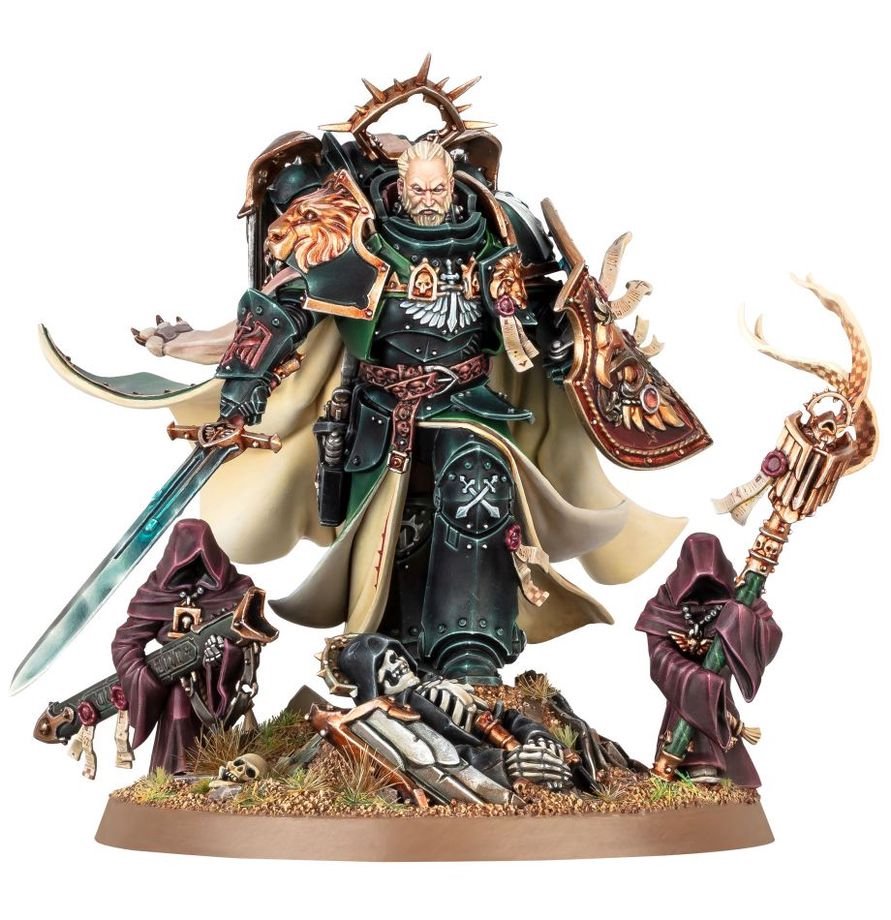 Warhammer 40K Dark Angels Lion El’Jonson Primarch Miniature Figure – Legendary Dark Angels Character Model for Warhammer 40,000 Collectors & Hobbyists (PRE-ORDER)