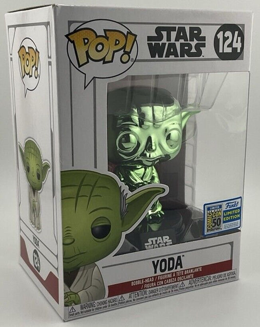 Funko Pop! Star Wars Yoda #124 (Green Box) ECCC 2021 Spring Convention LE