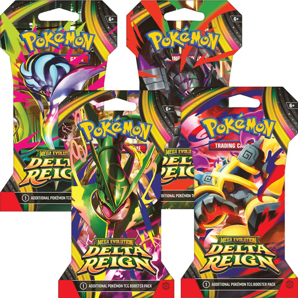 Pokemon TCG ME06 Mega Evolution Delta Reign Sleeved Booster Art Set 4 Packs (PREORDER - Release Date November 06, 2026)
