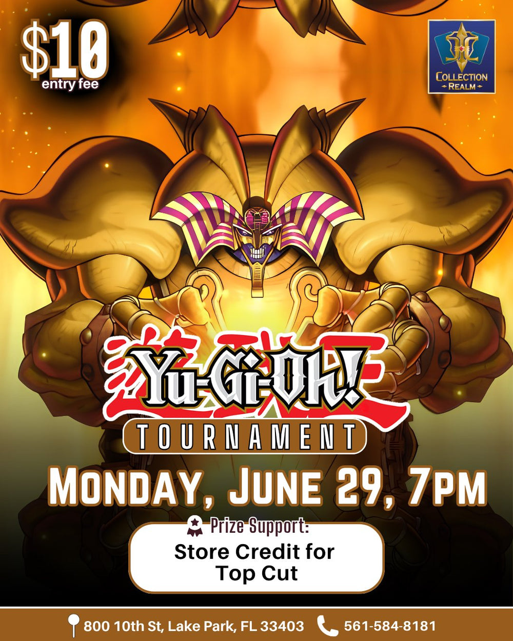 Yu-Gi-Oh! TCG Tournament – June 29, 2026 (Monday 7:00 PM)
