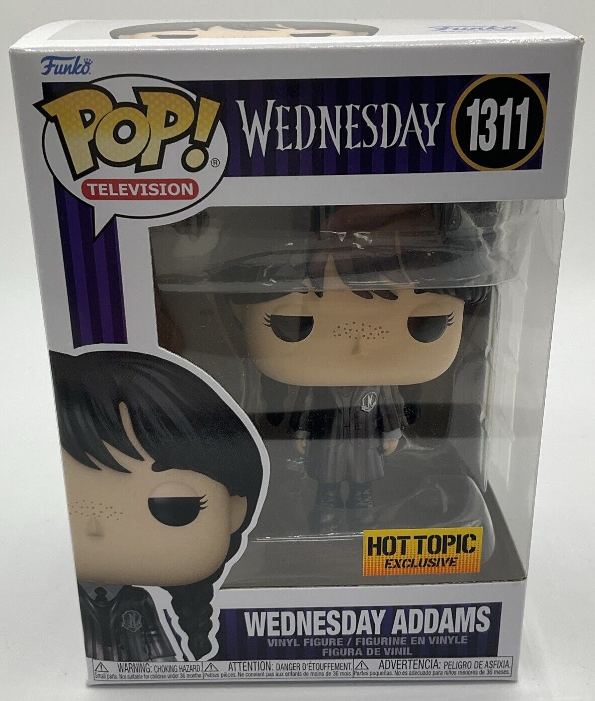 Funko Pop! Vinyl: The Addams Family - Wednesday Addams #1311 (Metallic) - HTE
