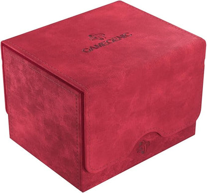GameGenic Sidekick XL Deck Box 100 Plus Cards Red Trading Card Storage Case