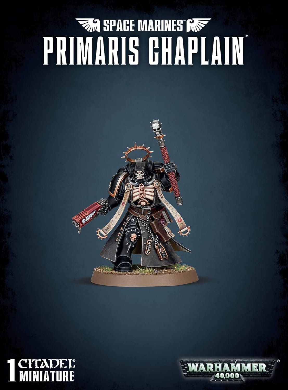 Warhammer 40,000 Space Marines Primaris Chaplain - 1 Citadel Miniature