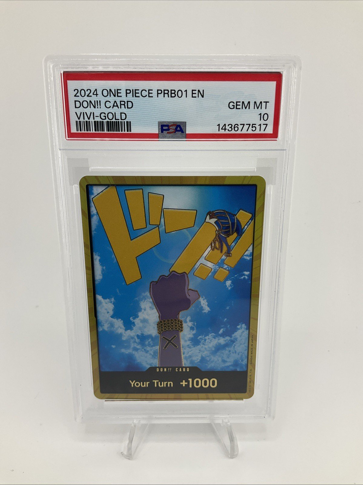 2024 ONE PIECE PRB01-PREM BOOSTER -ONE PIECE CARD THE BEST- DON!! CARD PSA 10
