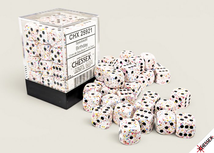Chessex Speckled Birthday 12mm - 36 Dice