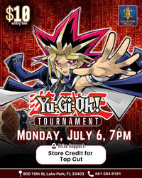 Yu-Gi-Oh! TCG Tournament – July 6, 2026 (Monday 7:00 PM)