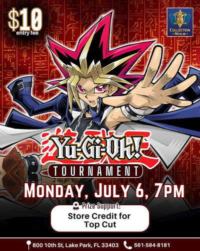 Yu-Gi-Oh! TCG Tournament – July 6, 2026 (Monday 7:00 PM)