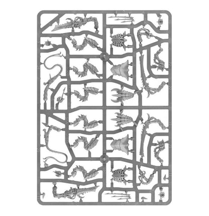 Warhammer 40,000 Tyranids Warriors Miniatures Kit – Build 3 Tyranid Warriors or Tyranid Prime – Customizable Bio-Weapons & Poses – Plastic Tabletop Model Set