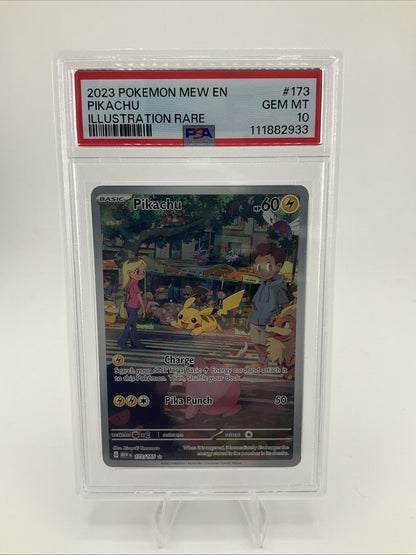 Pokemon Pikachu 173/165 Sv: Scarlet & Violet 151 Holo PSA 10