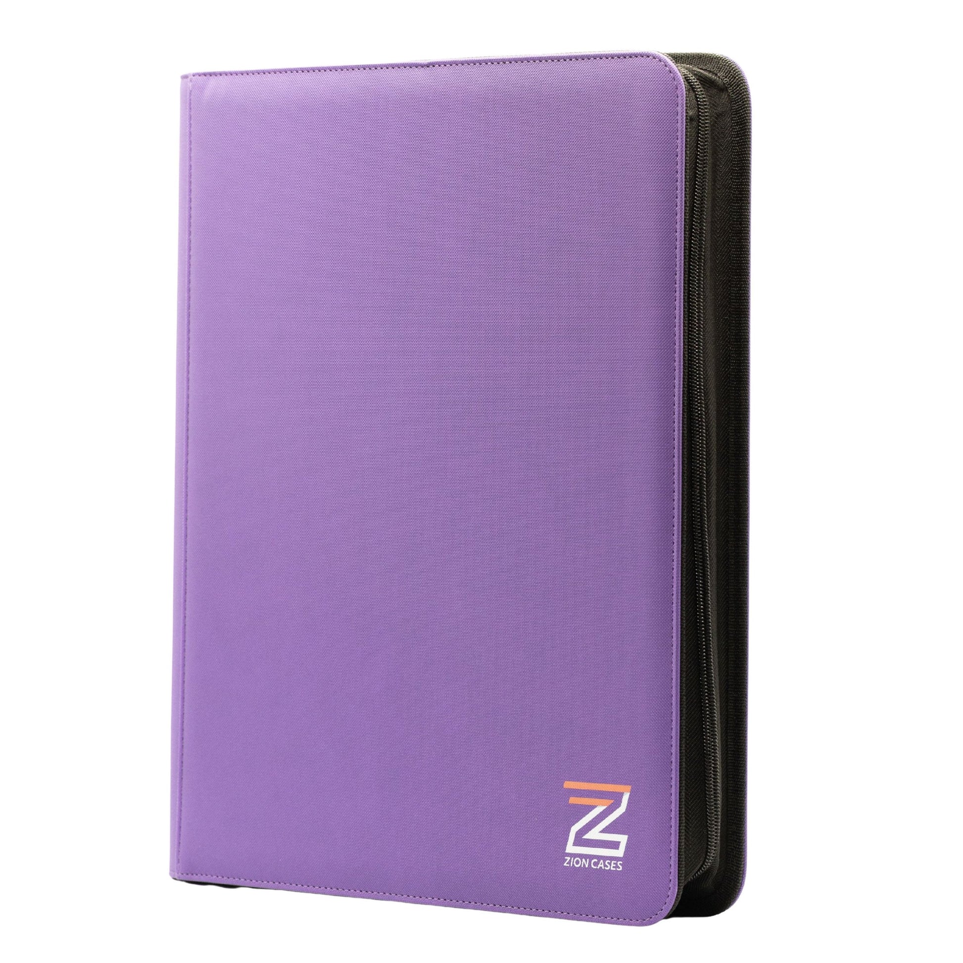 Zion Cases purple 9 pocket toploader trading card binder