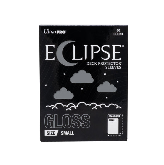 Ultra PRO Eclipse Gloss Small Deck Protector Sleeves Smoke Grey 60 Count – Opaque Card Sleeves, Smooth Shuffle Feel, Durable Split-Resistant Protection for Trading Cards (PRE-ORDER AUGUST)