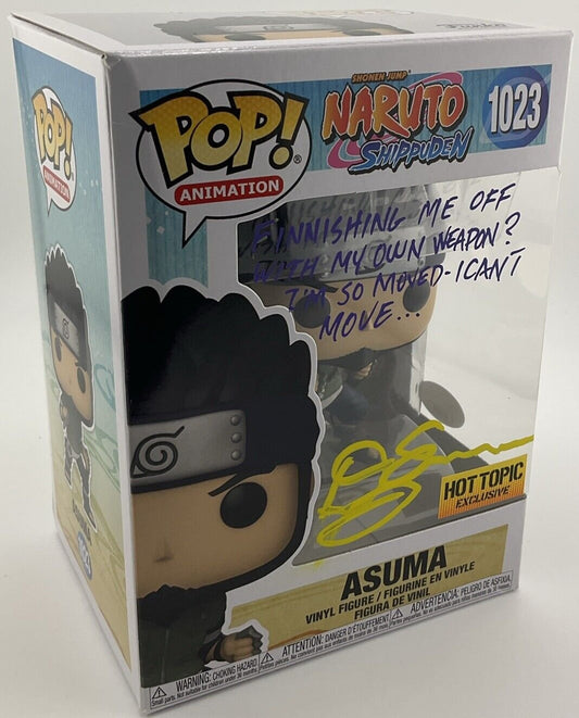 AutoGraphed Asuma #1023 Funko POP! signed by "Doug Erholtz"