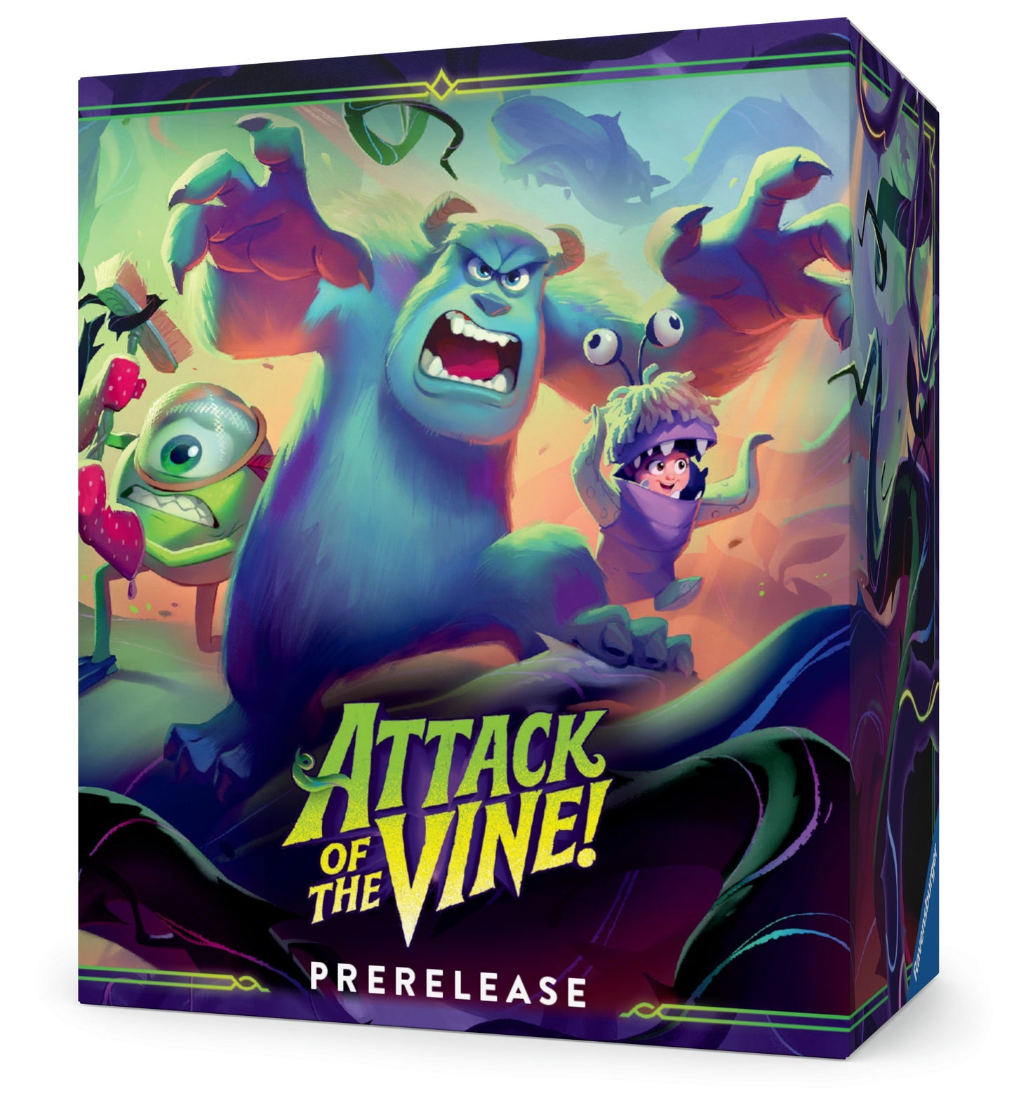 Disney Lorcana TCG Attack of the Vine Prerelease Kit | 6 Booster Packs, Promo Card, Damage Dice, Poster, Pack Rush Rules | Trading Card Game Starter & Event Kit