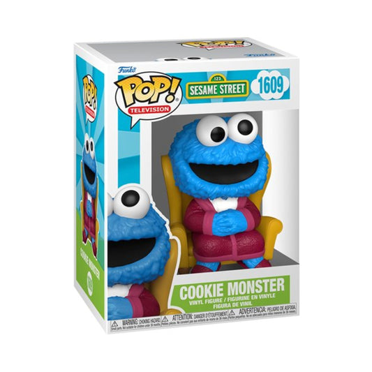 Cookie Monster as Alistair Cookie Funko Pop! Television: Sesame Street - Approx. 4" Collectible Vinyl Figure #1609 in Window Display Box