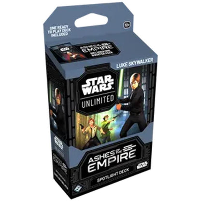 Star Wars Unlimited Ashes of the Empire Luke Skywalker Spotlight Deck (PRE-ORDER - Release Date: July. 31, 2026)