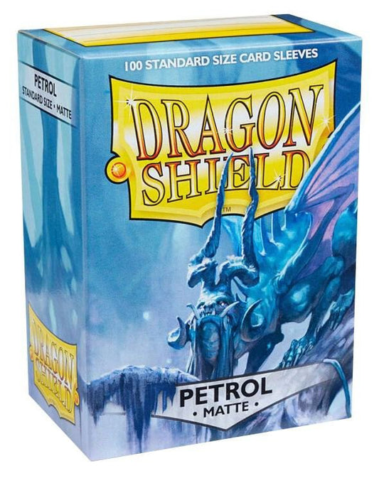 Dragon Shield durable matte card protector sleeves Petrol color