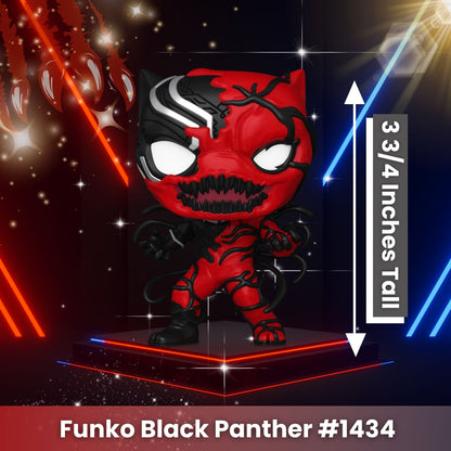 Carnage Black Panther Funko Pop! Marvel - Approx. 3 3/4" Collectible Vinyl Figure #1434 with Display Box Protector Case