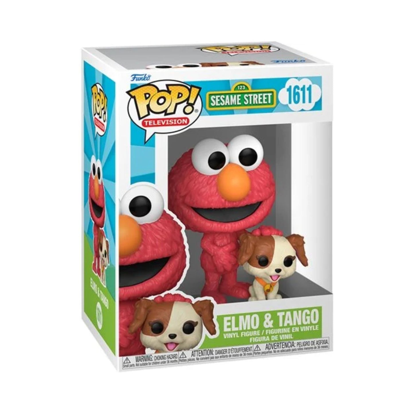 Elmo and Tango Funko Pop! Television: Sesame Street - Approx. 3 3/4" Collectible Vinyl Figure #1611 with Display Box Protector Case