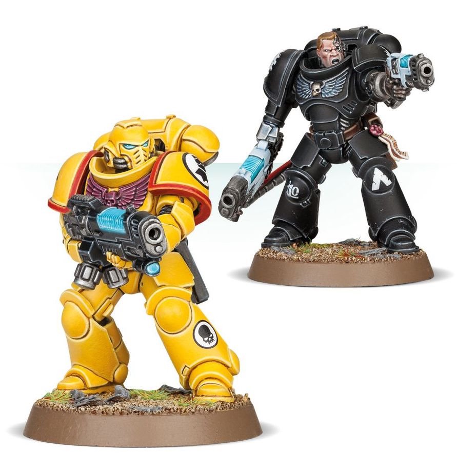 Warhammer 40,000 Space Marines Primaris Hellblasters Squad Miniatures Kit – 10 Multi-Part Plastic Models with Plasma Weapons, Citadel Bases & Transfer Sheet for Warhammer 40K