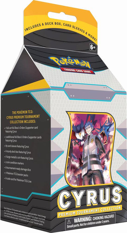 Pokemon TCG Cyrus Premium Tournament Collection Box Trading Card Game Accessories Set