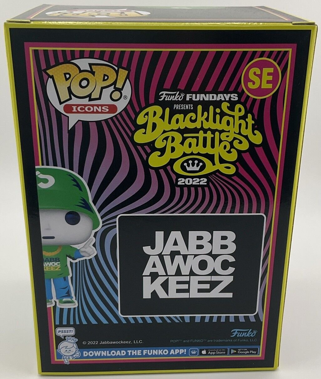 Funko Pop 2022 Fundays Jabbawockeez Green Blacklight Battle LE 2000