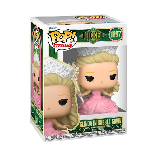 Glinda in Bubble Gown Funko Pop! Movies Wicked Part 1 - Approx. 4 3/4" Collectible Vinyl Figure #1697 with Window Display Box