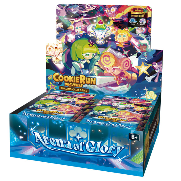 CookieRun: Braverse Trading Card Game – Arena of Glory Booster Box | 28 Packs | Strategy TCG, Deck-Building Card Game, Random Assortment