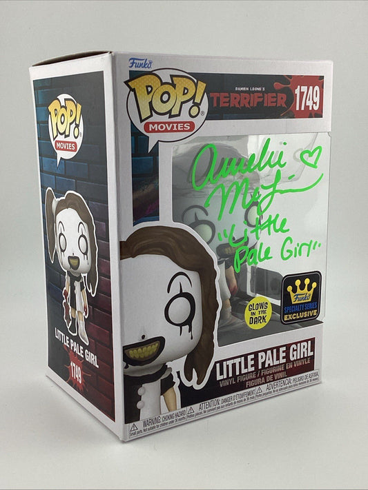 Funko Pop! Vinyl: Terrifier - Little Pale Girl (Glow) - Signed Amelie Mc Lain